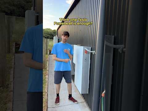 Is ONE Tesla Powerwall enough to power our home? 🔋 #tesla #powerwall #homebattery #teslabattery