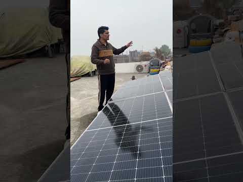 Best solar panel for rain time and cloudy weather || Mono half cut crust line solar panel 545 watt
