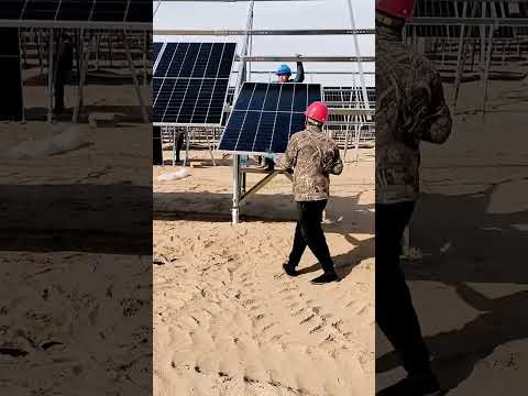 cool techniques for installing solar panels #shorts