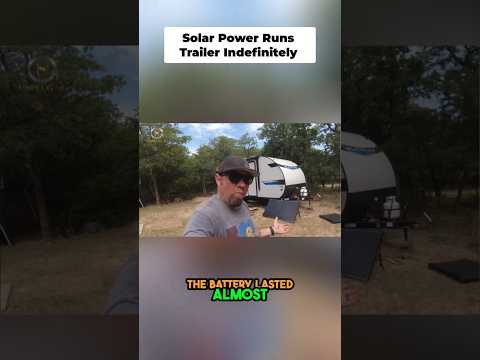 How Long Will Solar Power Run My Trailer? 2 Days Later… #offgrid #solar #rv