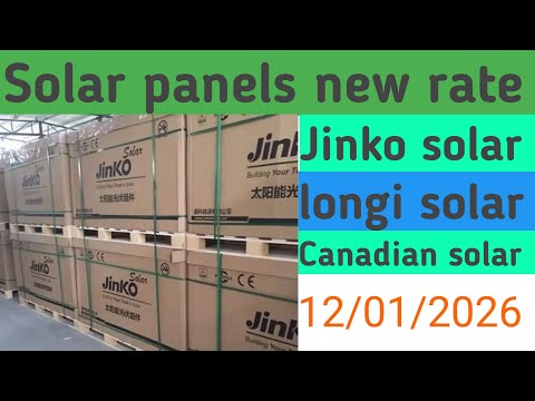 Longi,Jinko, Canadian Solar Panel New rate | Solar Panel updated Price in Pakistan 2026