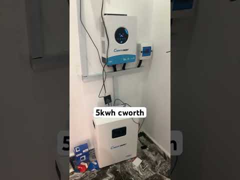 5kwh lithium battery with six solar panels and 6kva inverter #compactpower #inverter #solarenergy