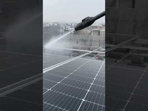 My solar panels were underperforming 😧 #solarcleaning #microinverter