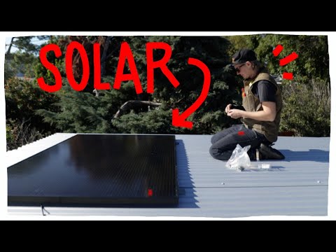 Off Grid Solar Camper! We have POWER!
