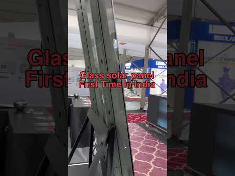 Glass Solar Panel First Time In India #solar #india #viralshorts