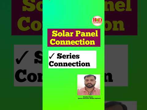 Solar Panel Series Connection ☀️ #Solar #SolarPanel #SolarEnergy #SolarPower #Electrician
