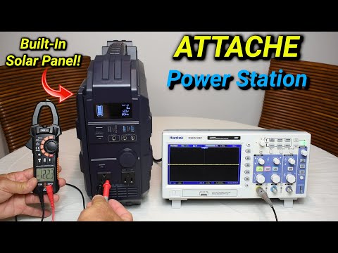 GREAT Compact Survival LiFePO4 Power Station W/ Fold Out Solar Panel