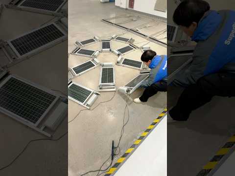Portable Mini Cleaning Robot for Solar Panels, Going Global! #SuperPiping #automation