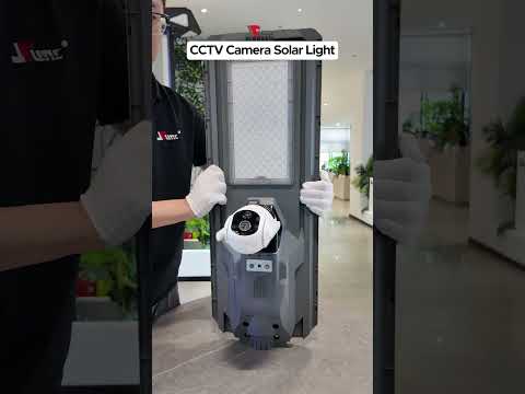 SUNC CCTV Solar Light:with 2 HD cameras, 1440P resolution, 800W/1200W#outdoorlighting #cctvcamera