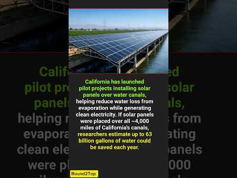 Solar Panels Over California’s Canals Could Save 63 Billion Gallons of Water