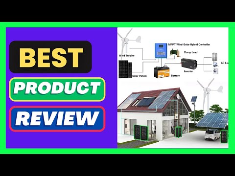 Poland 6000W 12V 24V 48V Wind Turbine Generator With Solar Panels