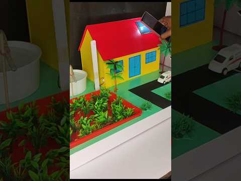 solar power irrigation system working model #science #solarenergy #diy