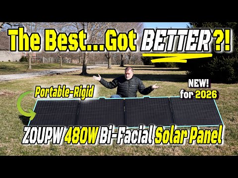 My All-Time Favorite Portable Solar Panel Got an UPGRADE! ZOUPW 480W BiFacial Solar Panel