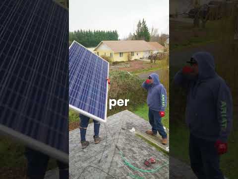 solar panels . rack mounted solar panels.  remove solar panels. #roofing #solarproject #solar