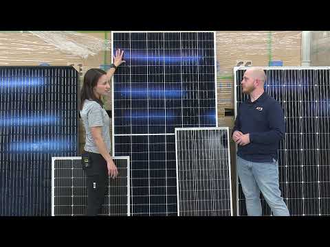What are the differences in solar panel sizes?