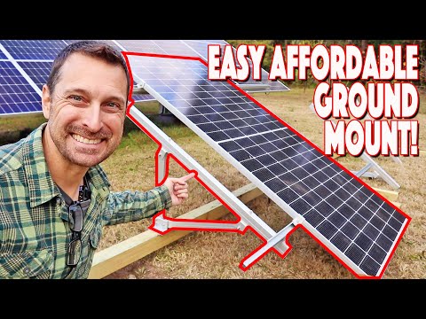 Finally An Affordable Solar Panel Ground Mount! Installation DIY EG4
