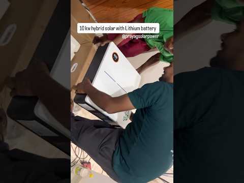 10 kw hybrid solar with Lithium battery #prayagsolarpower #hybrid solarsystem #lithiumbattery #solar
