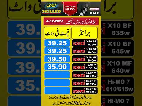 Longi Solar Panel Price in Pakistan