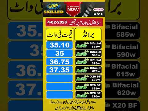 Jinko Solar Panel Price in Pakistan