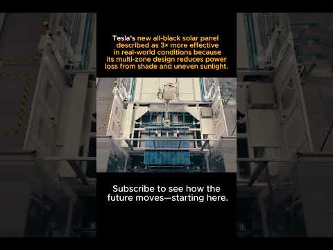 Tesla’s All-Black Solar Panel: Smarter Power, Same Sun. #TeslaSolar #BlackSolarPanel