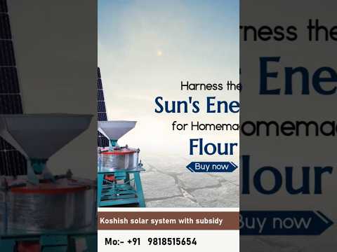 Solar aata chakki machines are flour mills powered by solar energy, available….