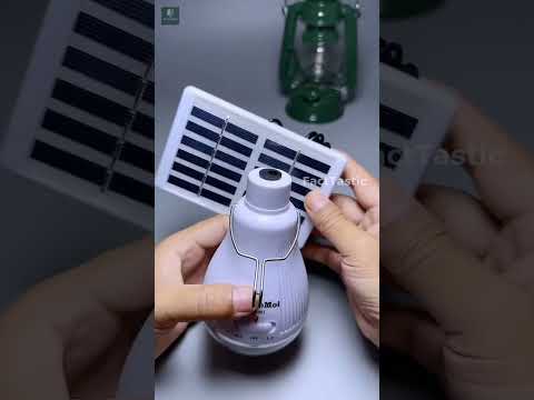 Solar light bulb with solar plate #solarlight #solar #bulb #lightbulb