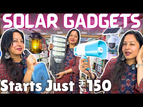 *बिजली बचाओ* with these SMART Solar Gadgets😱 | Crawford Market se Sasta | Mumbai Wholesale Market