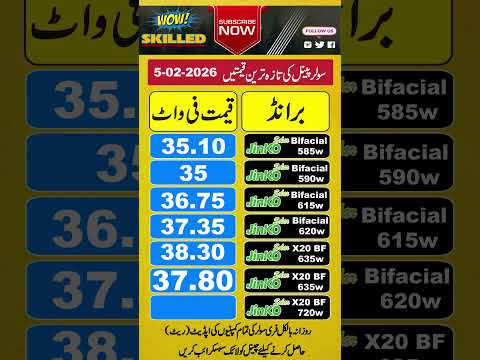 Jinko Solar Panel Price in Pakistan