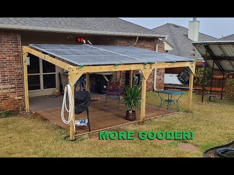 Backyard solar panel pergola (veranda, canopy) – rebuild, strengthening, and upgrades completed