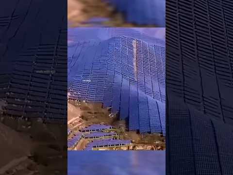 മരുഭൂമിയിൽ മുഴുവൻ  സോളാർ പാനലുകൾ 😲😲