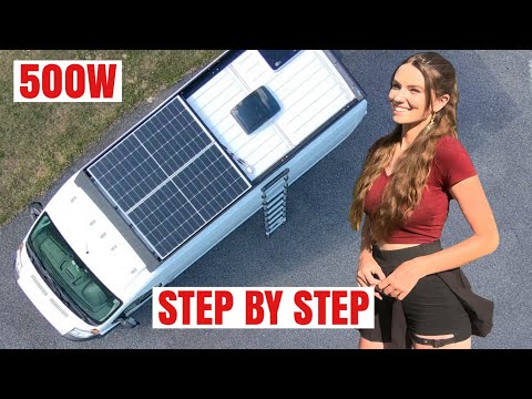 Installing SOLAR PANELS on my Camper Van – FULL Tutorial