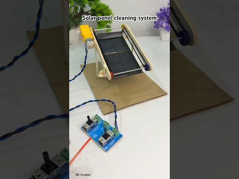 DIY Automatic solar panel cleaning system #diy #dcmotor #youtubeshorts #dcmotorproject #project