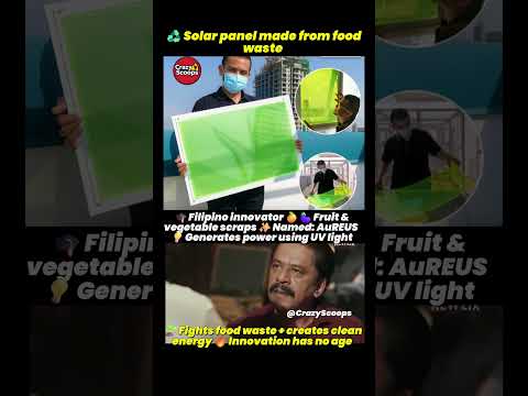 Student Turns Food Waste Into Solar Power 😲🌞 | AuREUS Innovation Explained #trending #shorts #viral