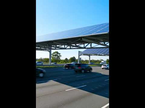 Solar Panels on Highways Can Generate More Energy and Keep Cars Cooled