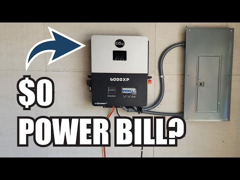 Easy DIY Home Backup Solar Power System & Battery – 6000xp Install and Test