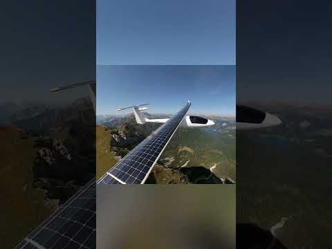 This plane flies on solar power alone