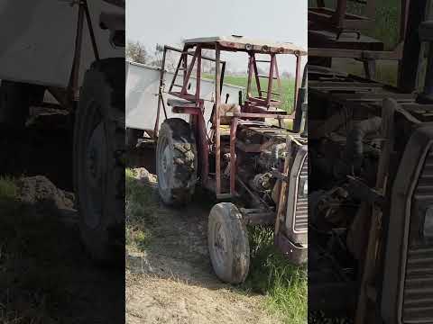 Tractor Trolley Loaded with Solar Panels Crossing Water Canal | Dangerous Rural Scene 🚜⚡
