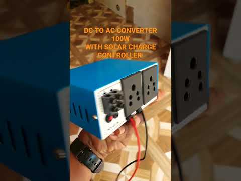 DC TO AC CONVERTER 100W with solar charge controller