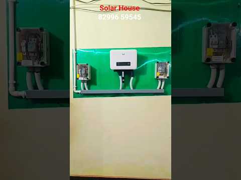 3kw On grid solar system installation #solarsystem #Shorts #solarpower #solarenergy #solarhouse