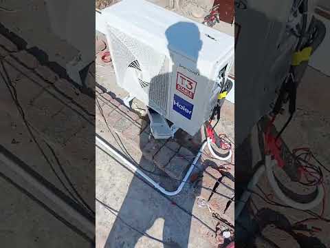 Haire solar inverter AC installation, 3.5 Ampere, 585 wat 4 solar panels installed