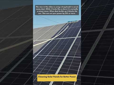 Cleaning Solar Panels for Better Power