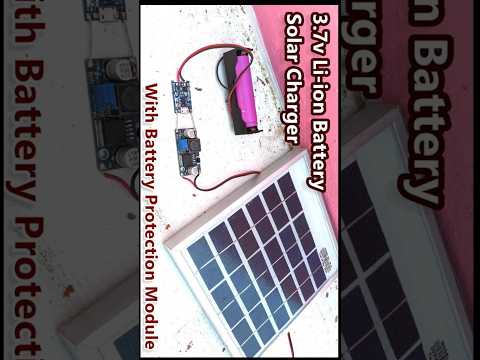 3.7v Battery Charging Using 6v Solar Panel &  Buck Converter With TP4056 Module #power_gen #solar