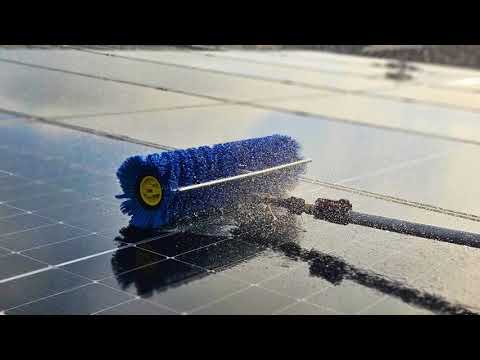 Dirty Solar Panels – Cement dust cleaned!