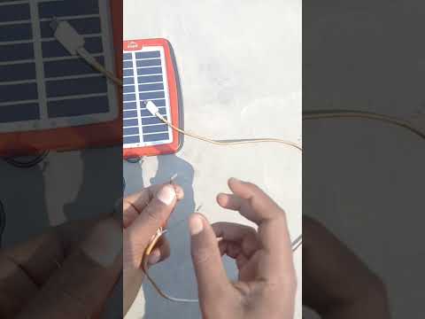mini solar panel se phone charge kaise kare #shorts #youtubeshorts