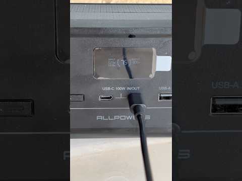 Solar charging on a cloudy day ☁️ | ALLPOWERS SOLAX P100