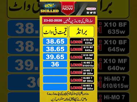 Longi Solar Panel Price in Pakistan