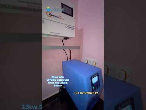 2.5kva Solar OFFGRID system with Lithium Battery. #jksolar #shorts #6238982042