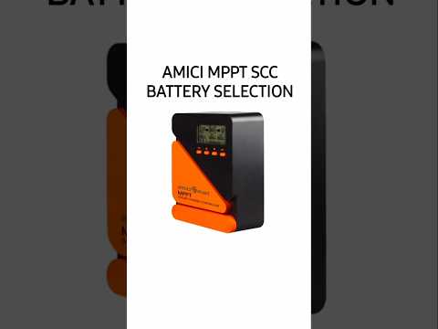 BATTERY SELECTION IN AMICI MPPT CONTROLLER #solar #utlsolar #nova30 #amicicontroller #dclights