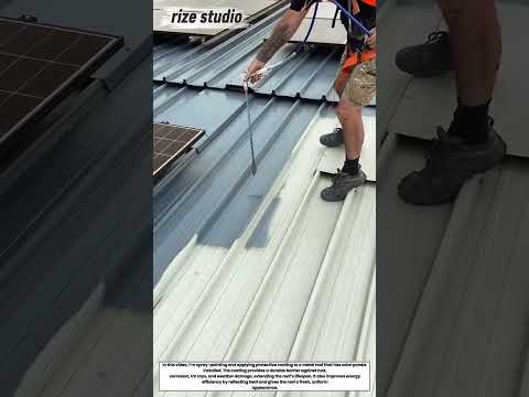 Metal Roof Spraying & Coating | Refurbishing Roof with Solar Panels