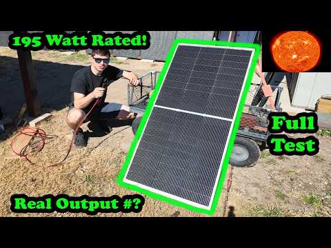Testing The ECO-WORTHY 195W 12 Volt Monocrystalline Solar Panels Real World Test